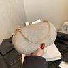 PU Leather Glittering Evening Bag Wedding Crossbody Handbag Purse for Parties