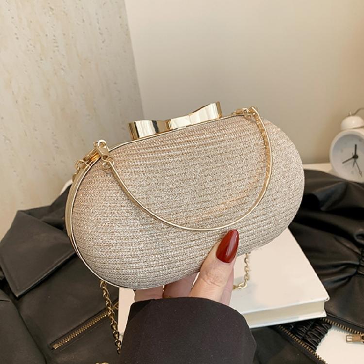 PU Leather Glittering Evening Bag Wedding Crossbody Handbag Purse for Parties