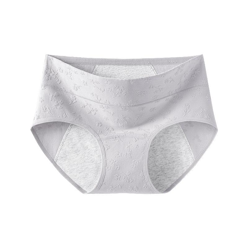 Big Size Ladies Spring and Autumn Flowers Pure Cotton Period Briefs