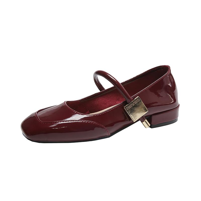Fashion Mary Jane Women's Shoes New 2024 Fashion Elegant Not Tired Feet Shoes Shallow Mouth Low Heeled Flat Shoes for Women