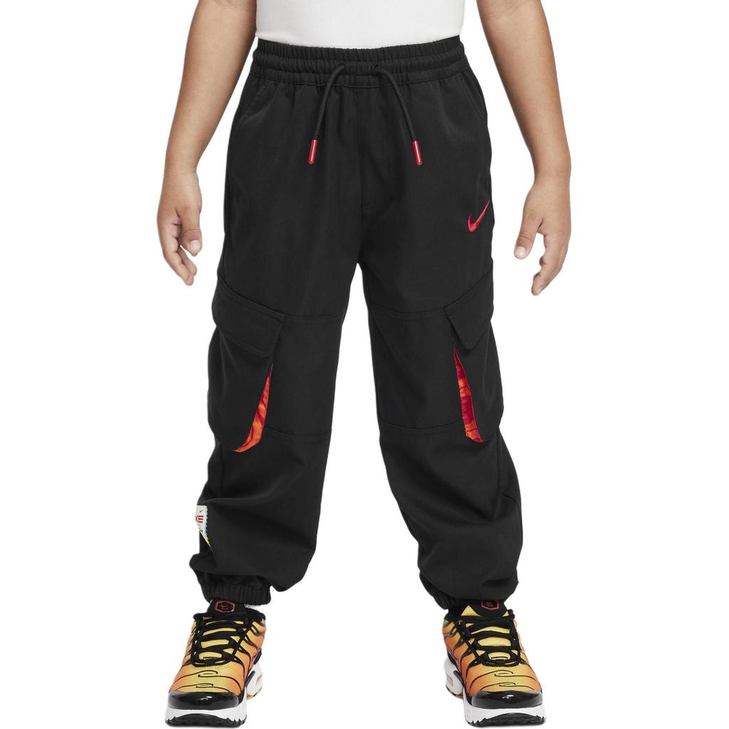 Nike Sportswear Snake Welcome Series Fashion Versatile Comfortable Cargo Pants Kids bottoms Black IH0995-010