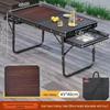 Tavolo da Picnic Pieghevole Portatile in Alluminio per Barbecue e Campeggio