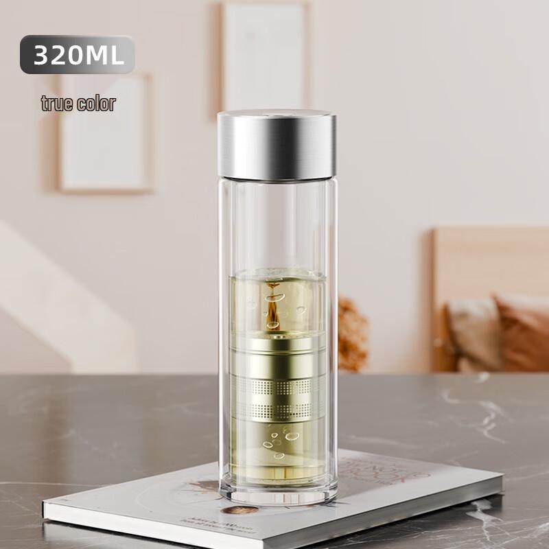 Mingxia Double-layer Glass Tea Infuser Mug