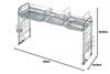 Sugiyama Metal Over-the-Sink Rack for Kitchen Storage, KS-2712