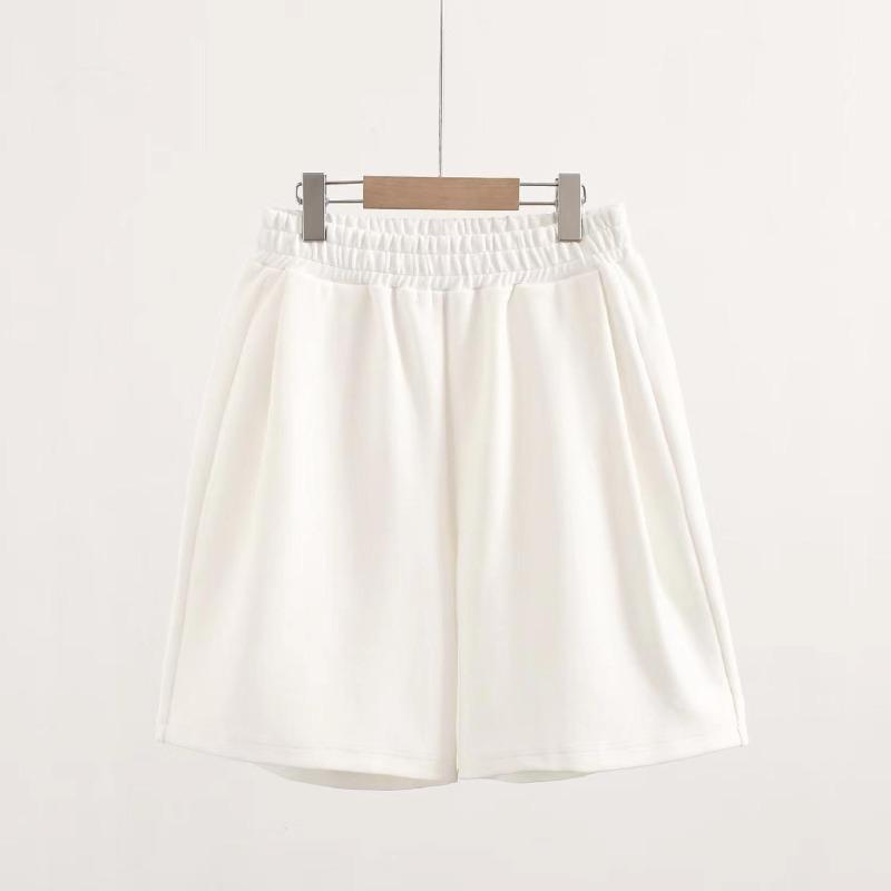 Women's summer new high-quality cotton shorts versatile and thin elastic waist wear commuter casual fashion shorts