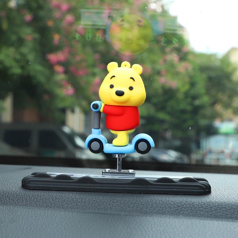 Central Control Screen Car Ornament Skateboard Bear Sliding Bear Creative Car Cartoon Interior Decoration Universal