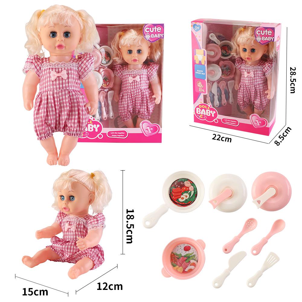12-Inch Soft Talking Baby Doll Sleep Companion Toy - Ideal Gift for Girls