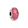 Bright Pink Wavy Glass Charm Red 798872C00