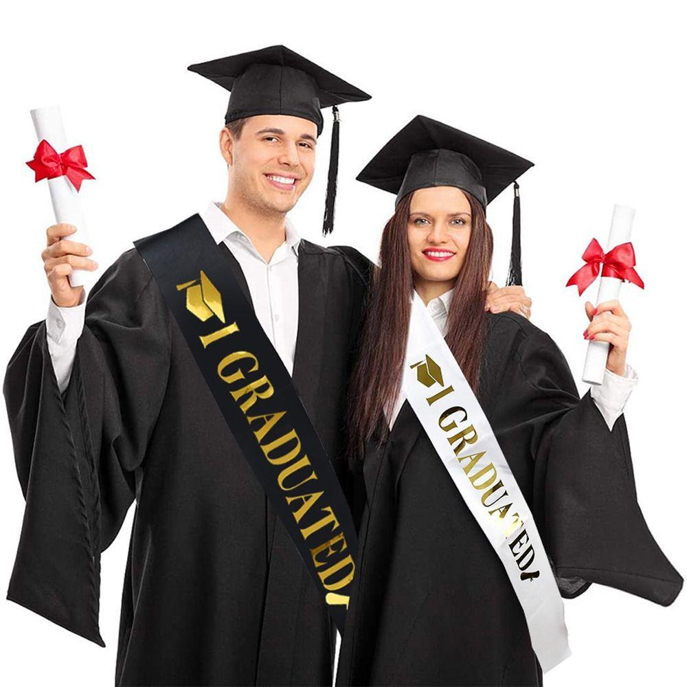 

Belts Graduation Ceremony Belts Graduated Satin Sashes Graduated Shoulder Straps Shiny Gold I