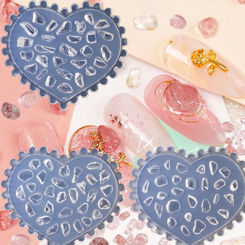 1Pcs 3D Bow Tie Nail Art Heart Shape Silicone Mold Star  Shape Mold Templates Gel Print Stencils Manicure Decoration