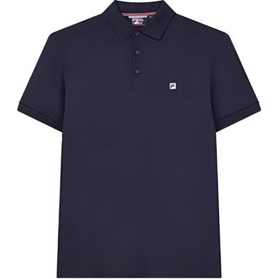 Koszulka Polo z Kołnierzykiem Business Casual Sportowa Dzianina Krótki Rękaw Męskie topy Legendarny Niebieski F51M411104ANV