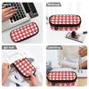 Pencil Pouch 300D Polyester Organized Storage Secure Zipper with Main Compartment Mesh Pocket and Pen Slots for Boys Girls