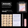 Manicure Tool Kit: Wearable Nails with Jelly Glue, Crystal Stick, Small File, and Alcohol Pads