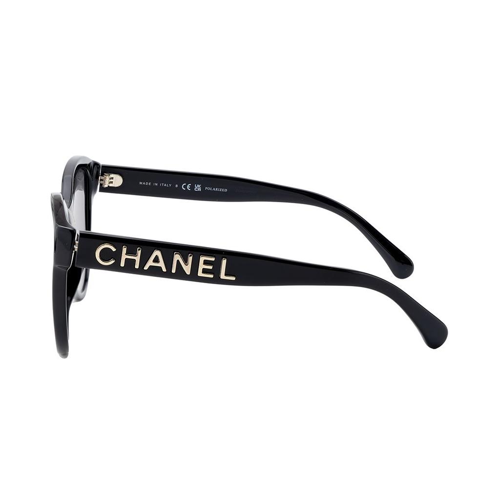 Chanel Fashion Simple Casual Sunglasses Black Round Unisex sunglasses CH5458C622T8