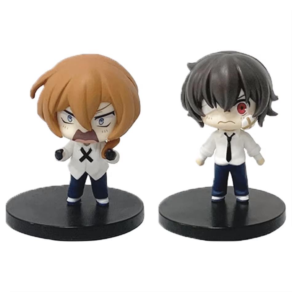 Anime Bungo Stray Dogs Edition Action Cute Collection Model Statue Decoration Ornaments Toys Q PVC dazai osamu Entertaining Play Safe Fun Kid Friendly