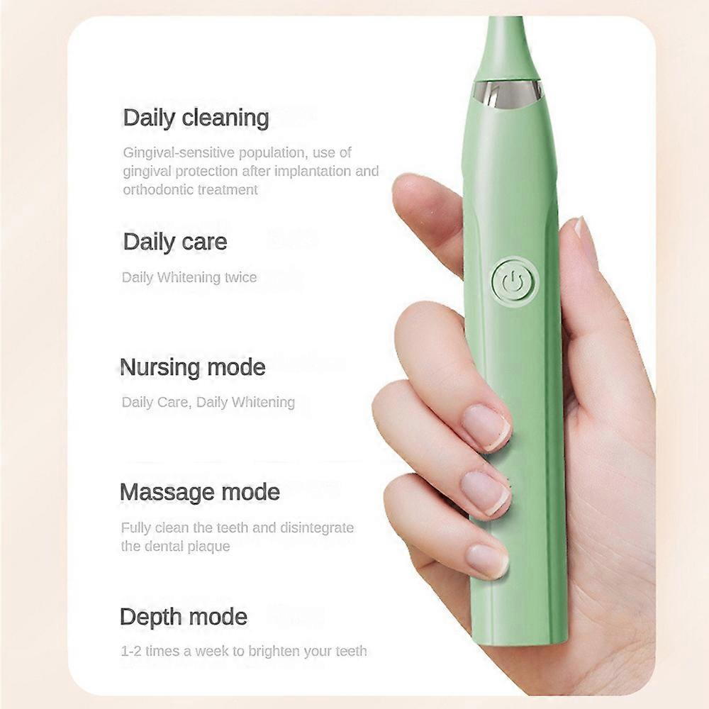 5 Modes Electric Sonic Toothbrush with 6 Heads Rechargeable USB Kids & Adults