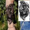 1 Sheet Lion King Temporary Tattoos For Women Men Adults Arm Body Leg Watercolor Tattoo Sticker Fake  High Quality Fake Tattos