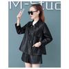 New Autumn Korean Style Loose Short Coat Women's Leather Jacket Skirt Popular Motorcycle Top Small Leather Jacket