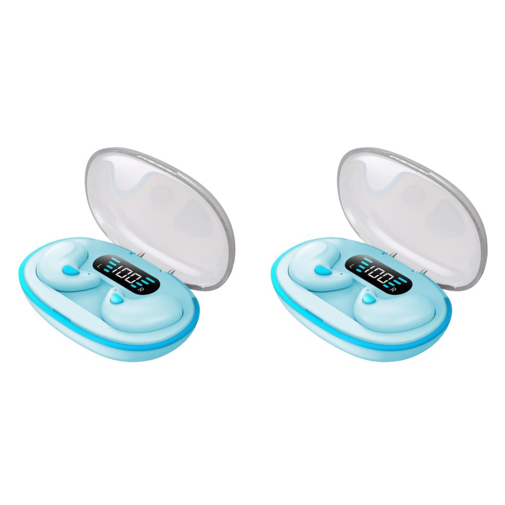 1/2Pcs X55 Wireless Earbuds BT 5.3 Noise Cancelling Sense-Free Micro Sleep Earbuds Touch Control Open Ear Headsets for Sleep
