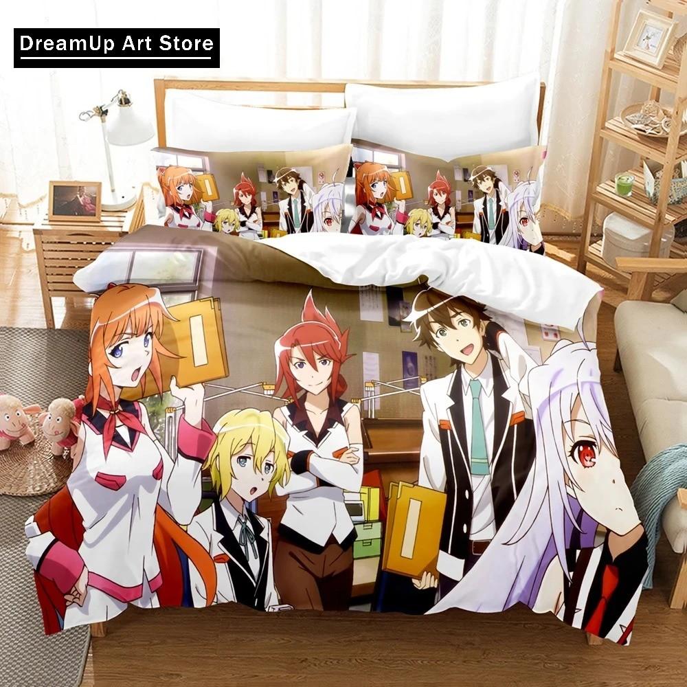 

3D Print Anime Plastic Memories Isla Bedding Set Boys Girls Twin Queen Full Size Duvet Cover Pillowcase Bed Adult Bedroom EU Single 90x200cm