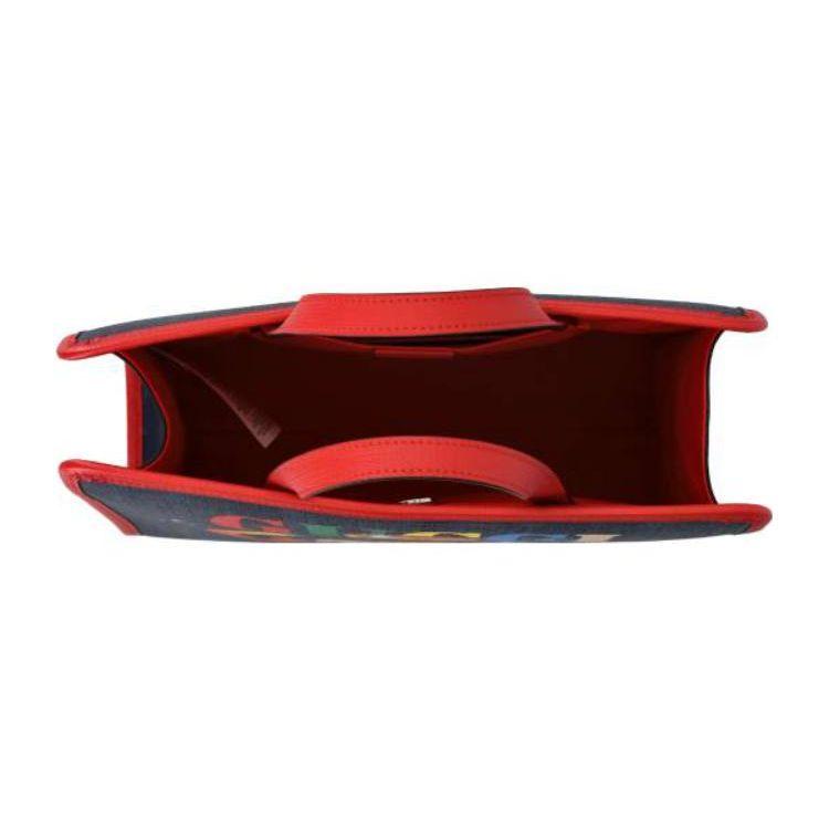 Gucci Fashion Letter Print Canvas Tote Bag Kids Bags Blue 605614-FACGI-4049