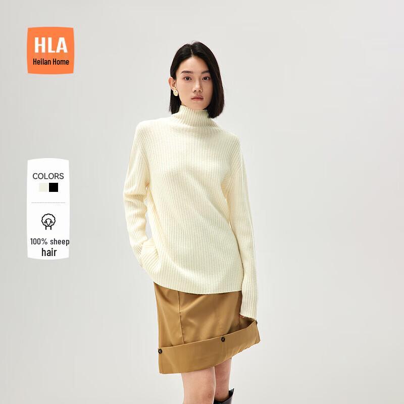 

HLA Women s Pure Wool Long Sleeve Knit Sweater M