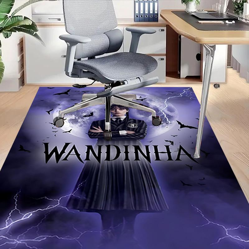 1pc Wandinha Vampire Carpet Anti Slip Polyester Floor Mat for office,Bedroom