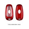 T-Carbon Car Remote Key Case Cover Shell Fit For Hyundai Tucson Solaris Sonate Hybrid Nexo Santafe Carbon Fiber Key Cover