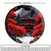 Red Maple Temple Tire Cover Japanese Style Spare Wheel Protector for SUV Classic Car