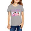Fashionable Round Neck Short Sleeve Work Clothes Printed Tops For KID Summer Tops