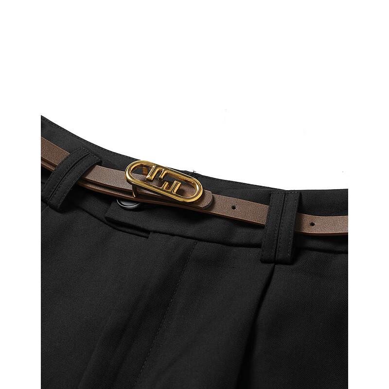 Sisui Nianhua High-Waist Belt Casual Shorts