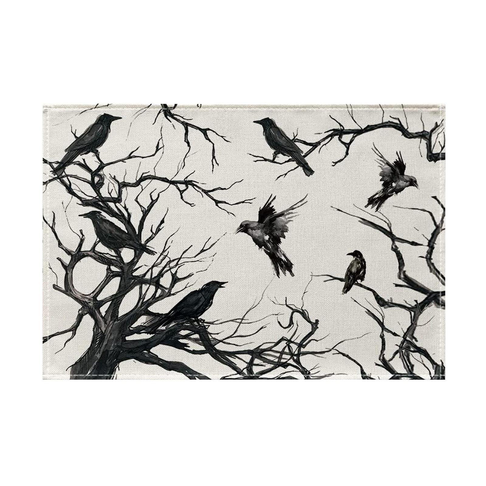 

Halloween Placemat Table Decoration Mexican Day Of The Dead Printed Tablecloth Party Supplies One Size