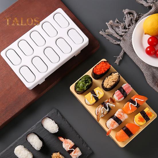 Onigiri-Sushi-Form, Nigiri-Bento-Reisbällchen-Maker, 10-in-1, Mini-Form für japanische Küche, Sushi-Herstellungswerkzeug für die Familie