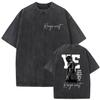 Vintage Gewaschen Kanye West Bully Neues Album 2026 Grafik T-Shirt Herren Rap Gothic Punk Hip Hop Kurzarm T-Shirt Mann Streetwear