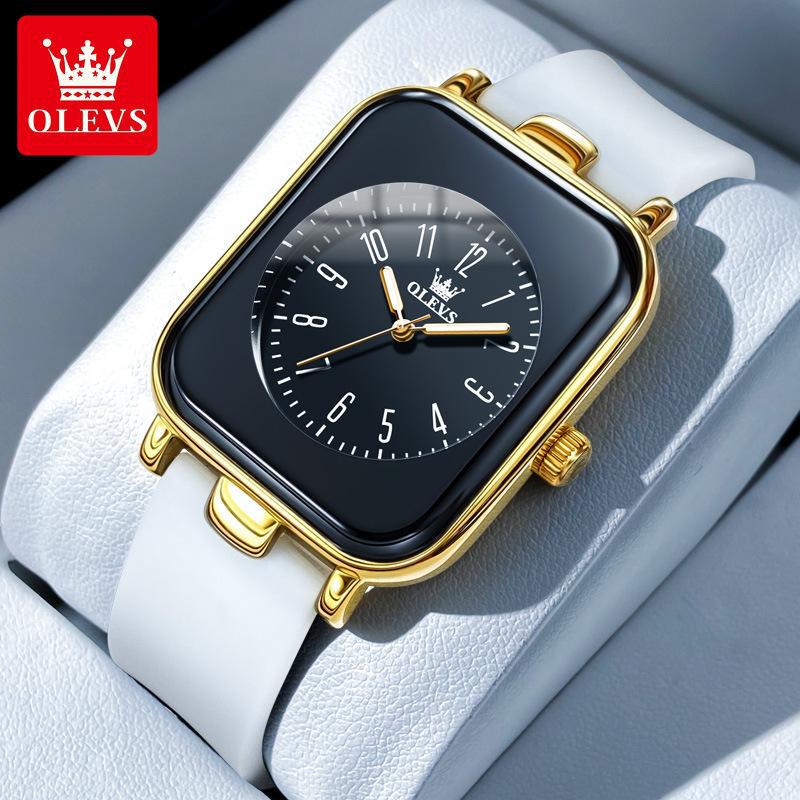 

Celebrity Endorsed Oulisi Women s Quartz Watch with Square Dial and Silicone Band