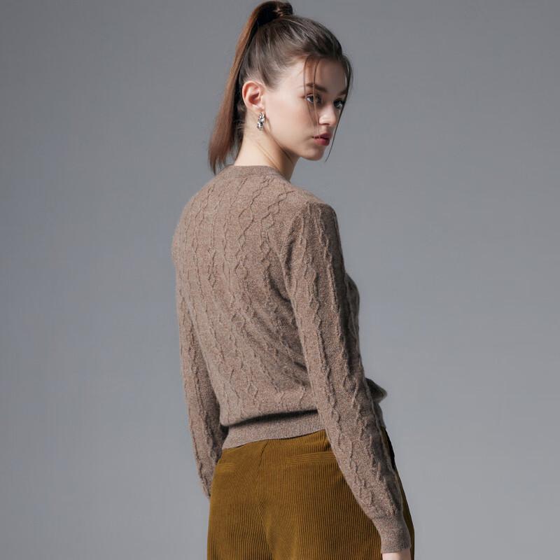 Paro Women's 100% Cashmere Cable Knit Sweater