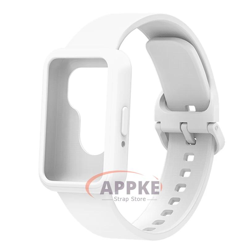 Case+Band for Samsung Galaxy Fit 3 Protective Soft TPU Cover+Bracelet for Galaxy Fit 3 Bumper Sports Strap Watch Accessories