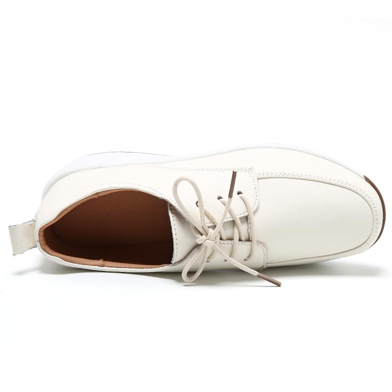 Women's Leather Boots Driving Comfort Women’s Wedge Sneakers Casual Nurse Loafers for Girls Walking Minimalist Summer Maternity Shoes for Women