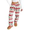 Women Pajama Pants Plush Sleep Pants Soft Elastic Waist Pajama Bottoms Patterned Pants With 2 Pockets