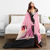 Mirai Nikki Gasai Yuno Flannel Blankets Spring  Warm Throw Blanket for Girls Boys Bedroom Street Trend Bedspread Sofa Bed Cover