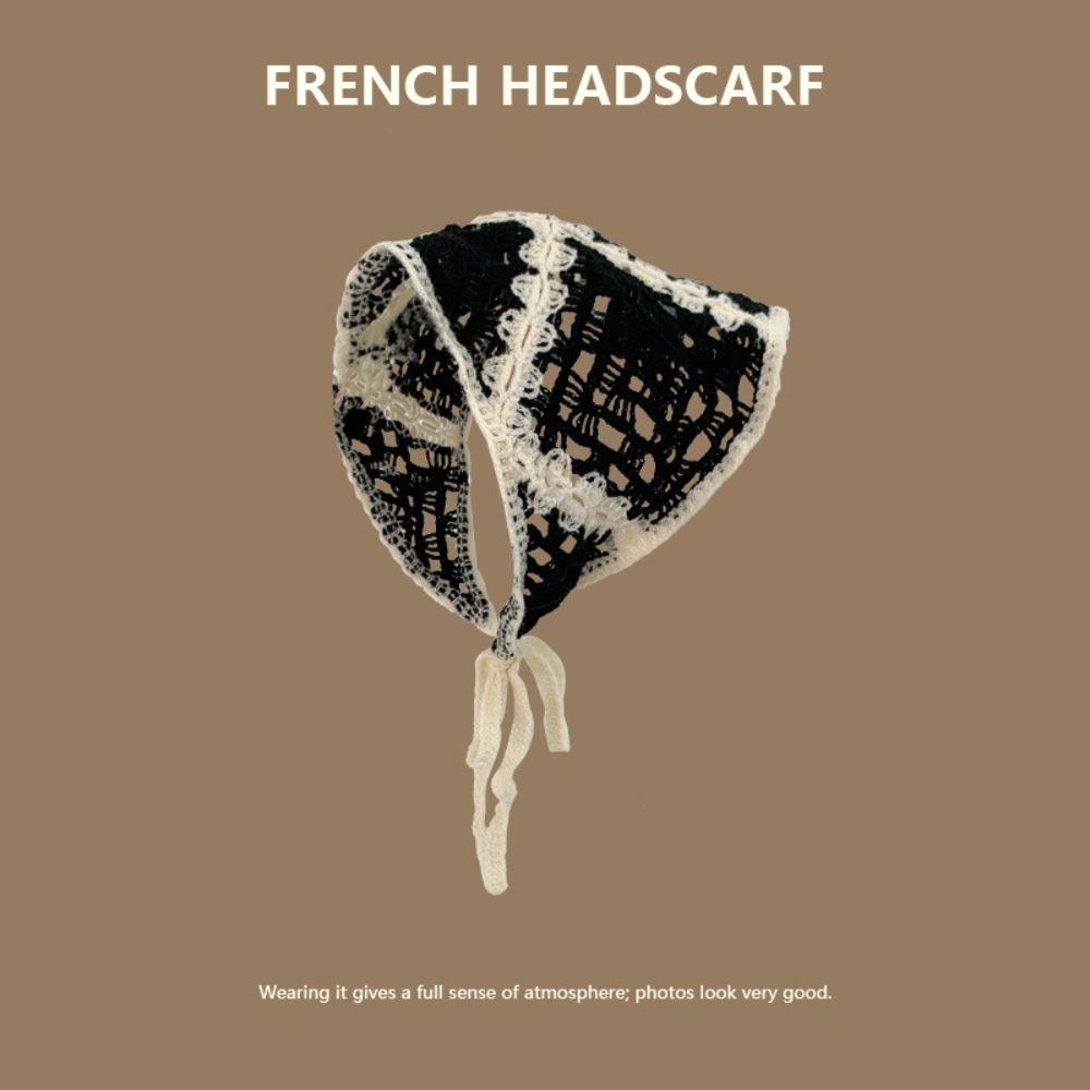 Sweet Triangle Headband Handmade Flower Headscarf New Beach Vacation Hair Access  Photo Props
