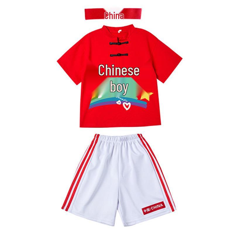 Children's Chinese-Style Cheerleading Costume for Kindergarten and Primary School Performances