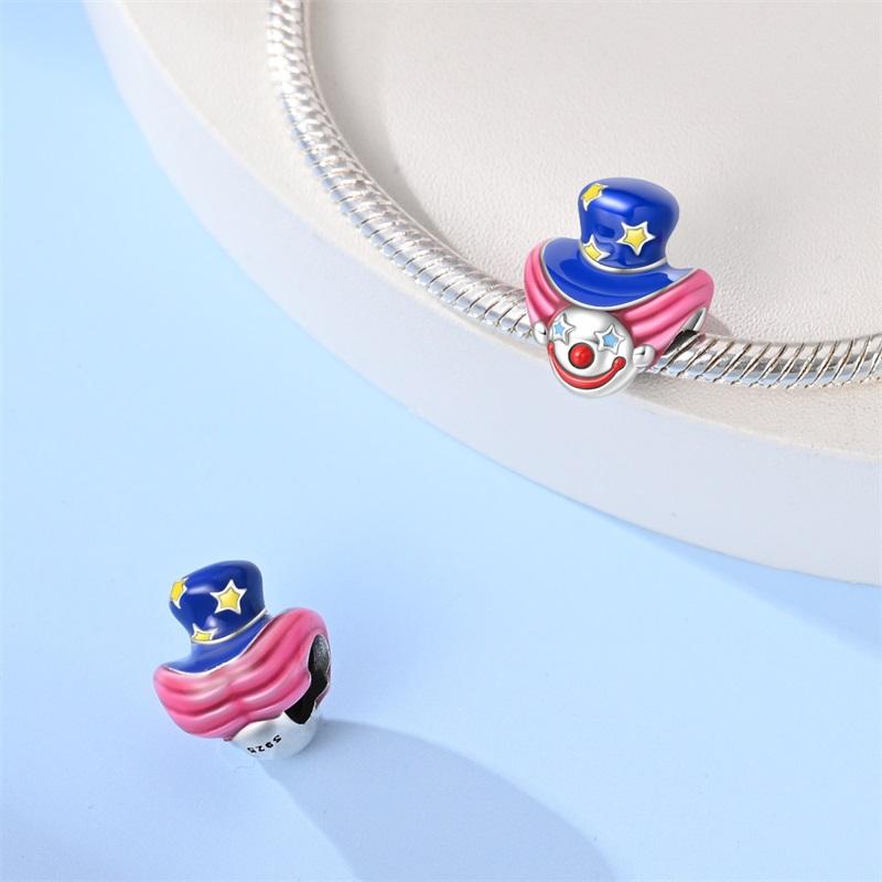 New In Original Charms Copper Clown Series Mask Pendant Charms Fits 3Mm Original Bracelet Women Diy Jewelry Gifts