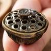 Lotus Seed Shape Incense Burner Mini Aromatherapy Burner Fingertip Artistic Zen Aroma Stove  for Yoga Studio Meditation Room