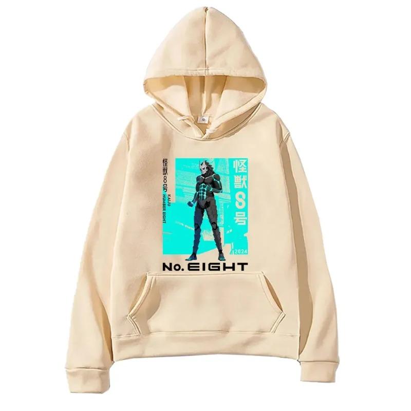 Autumn Harajuku Anime Kaiju Graphic Printed Hooded Men Women Comfortable Hoodies Casual Loose Sweatshirt Unisex