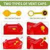 Gas Can Spout Replacement, Anti-Spill Gas Can Nozzle Replacement, 2-Kit Upgraded Spouts No Leaky With Flexible Nozzle, Can Vent Caps, Fit For Most
