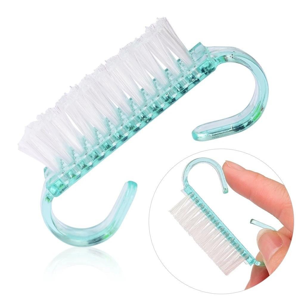 4PCS/SET Soft Bristles Nail Brush Plastic Acrylic Nail Brush Tools Pedicure Brush  Nail Care