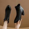 Fashion Fashion Women Short Boots Autumn and Winter New Pointed Side Zipper High Heel Ankle Boots Botines De Mujer Ladies Leather Boots