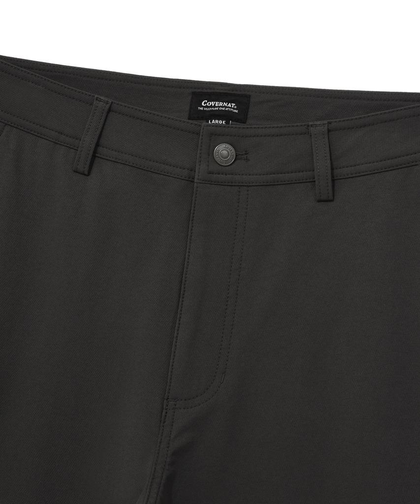 COVERNAT Fleece-Lined Cargo Wide Pants Charcoal