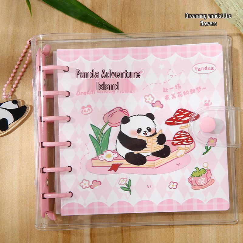Mu Ran Cute Panda Adventure Island Planner & Sticky Notes Journal